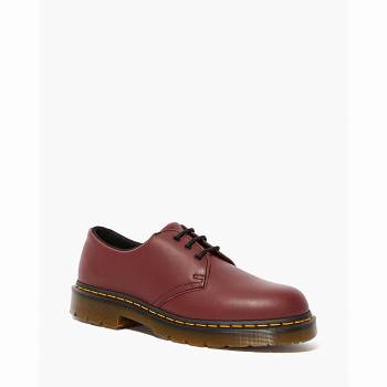 Dr Martens Férfi 1461 Slip Resistant Bőr Oxford Cipő Bordó